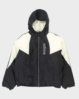 Vintage 90's Adidas Three Stripe Insulated Hooded Jacket - L