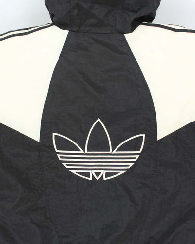 Vintage 90's Adidas Three Stripe Insulated Hooded Jacket - L