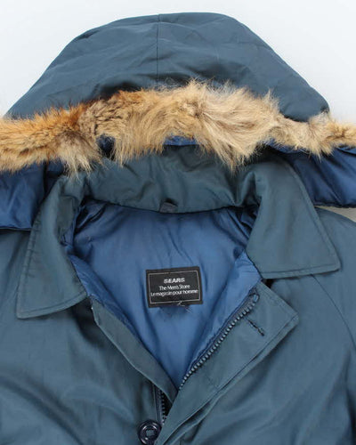 Vintage 70's Sears Heavyweight Insulated Parka Jacket - XL