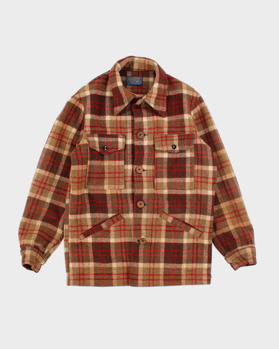 Vintage 70's Pendleton Heavyweight Flannel Shirt Jacket - S