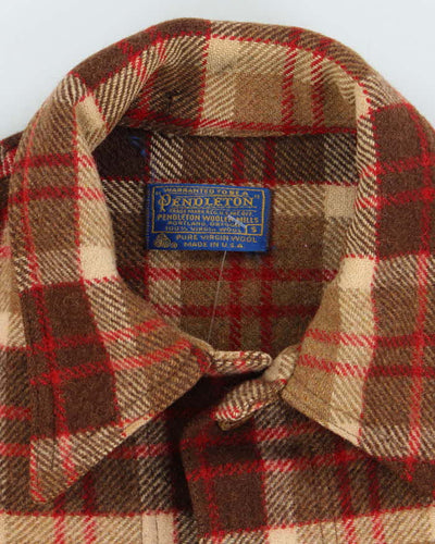 Vintage 70's Pendleton Heavyweight Flannel Shirt Jacket - S