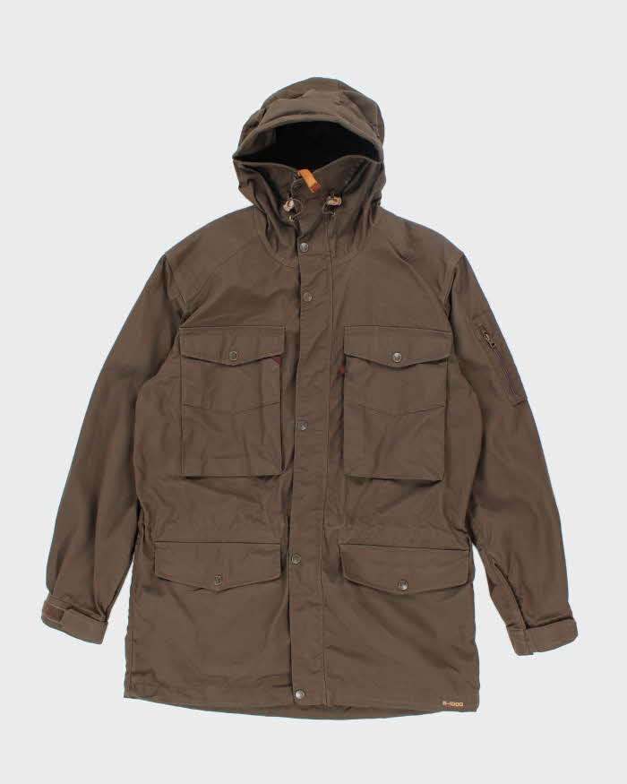 Vintage Fjall Raven Hooded Multi Pocket Rain Jacket - M