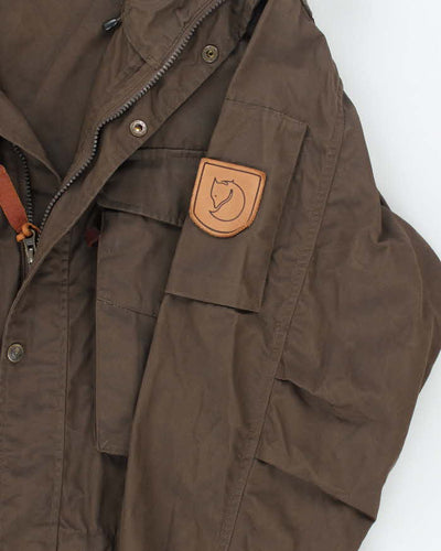 Vintage Fjall Raven Hooded Multi Pocket Rain Jacket - M