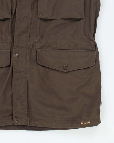 Vintage Fjall Raven Hooded Multi Pocket Rain Jacket - M