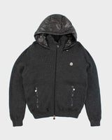 Vintage 2000's Moncler Half Fleece Half Puffer Zip Up Jacket - XXL