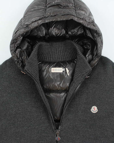 Vintage 2000's Moncler Half Fleece Half Puffer Zip Up Jacket - XXL