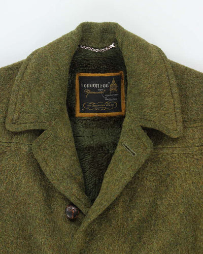 Vintage 80's London Fog Heavyweight Lined Overcoat - L