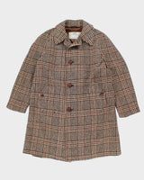 Vintage 80's Aquascutum Heavyweight Pure Wool Overcoat - L