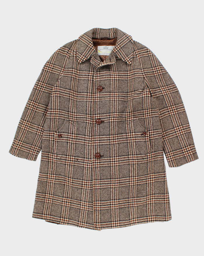 Vintage 80's Aquascutum Heavyweight Pure Wool Overcoat - L