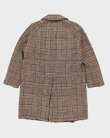 Vintage 80's Aquascutum Heavyweight Pure Wool Overcoat - L