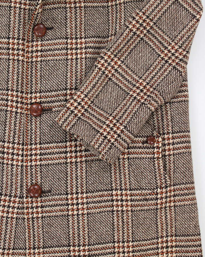 Vintage 80's Aquascutum Heavyweight Pure Wool Overcoat - L