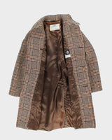 Vintage 80's Aquascutum Heavyweight Pure Wool Overcoat - L