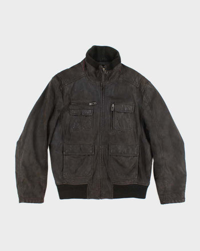 Vintage 90's Heavyweight Lined Multi Pocket Jacket - L