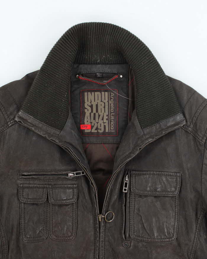 Vintage 90's Heavyweight Lined Multi Pocket Jacket - L
