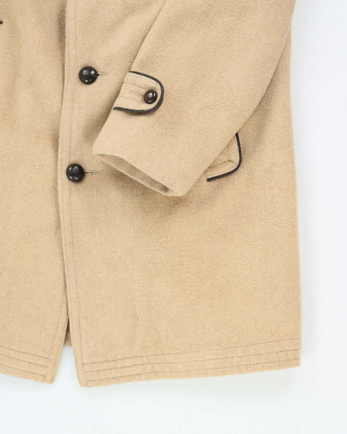 Vintage 80's Sears Heavyweight Wool Overcoat - M