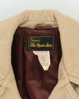 Vintage 80's Sears Heavyweight Wool Overcoat - M