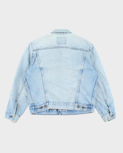 Vintage 90's Pre Distressed Light Wash Denim Jacket - M