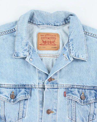 Vintage 90's Levi's Light Wash Denim Jacket - XL