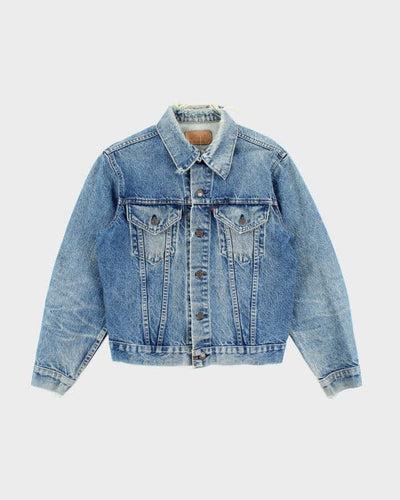 Vintage 90's Levi's Distressed Medium Wash Denim Jacket - M