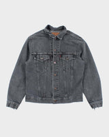 Vintage 90's Levi's Grey Wash Denim Jacket - L