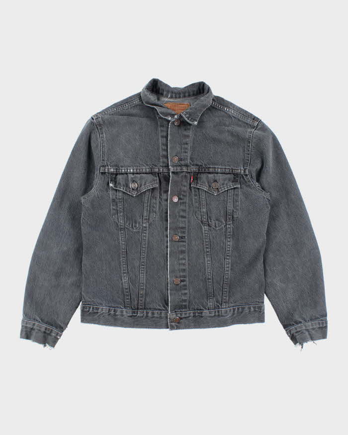 Vintage 90's Levi's Grey Wash Denim Jacket - L