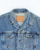 Vintage Levi's Oversized Dark Wash Denim Jacket - L