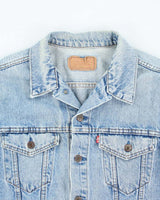Vintage Levi's Oversized Light Wash Denim Jacket - M