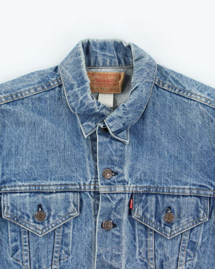 Vintage 80's Levi's First Line Dark Wash Denim Jacket - M