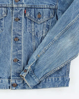 Vintage 80's Levi's First Line Dark Wash Denim Jacket - M