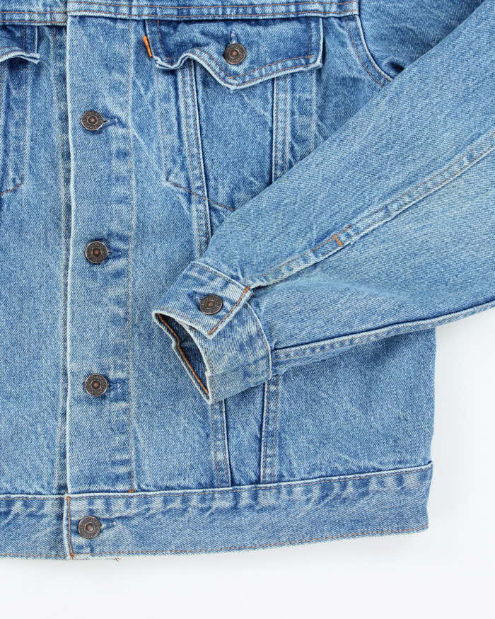 Vintage 80's Levi's Orange Tab Medium Wash Denim Jacket - XL