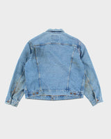 Vintage 80's Levi's Orange Tab Light Wash Denim Jacket - L