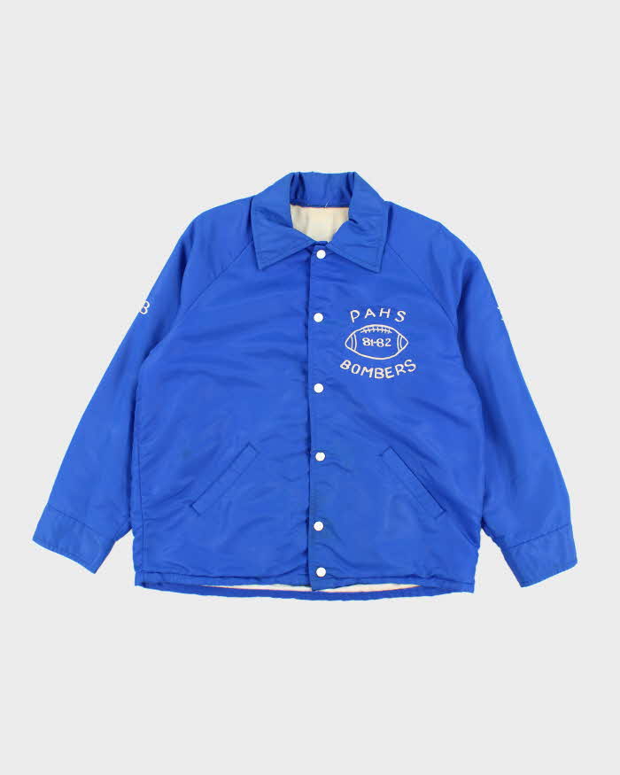 Vintage 80's Embroidered Pahs Bombers Coach Jacket - L