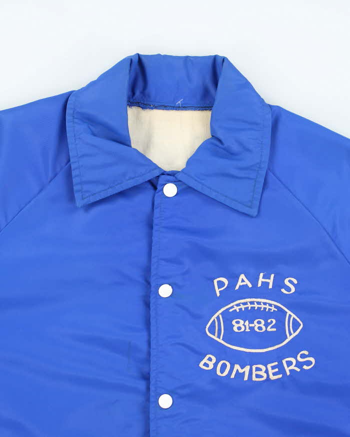 Vintage 80's Embroidered Pahs Bombers Coach Jacket - L