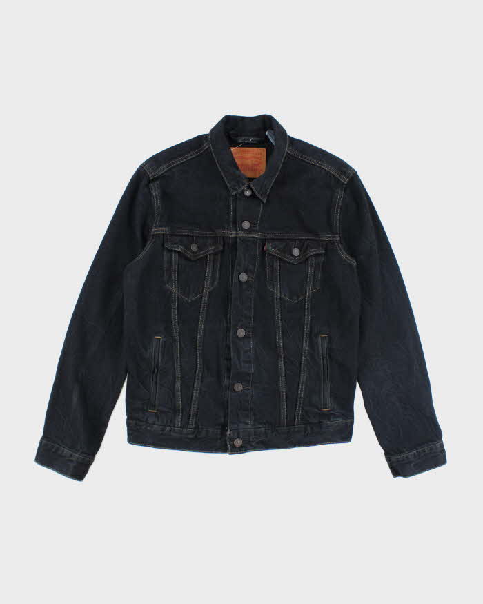 Vintage Levi's Dark Wash Button Up Denim Jacket - M