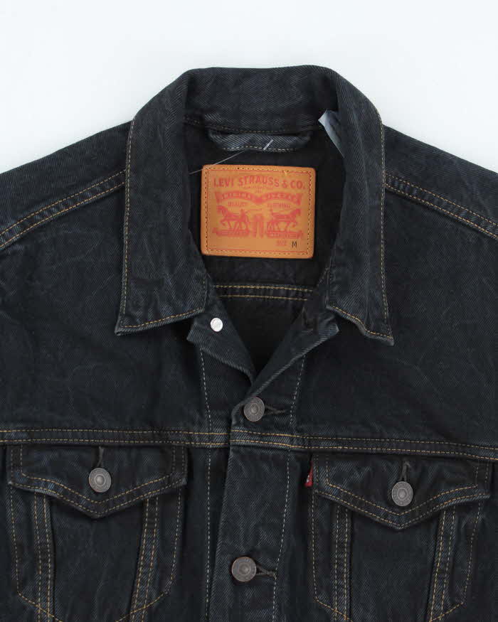 Vintage Levi's Dark Wash Button Up Denim Jacket - M
