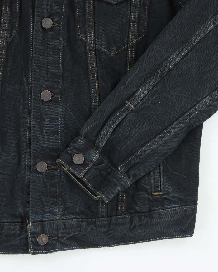 Vintage Levi's Dark Wash Button Up Denim Jacket - M