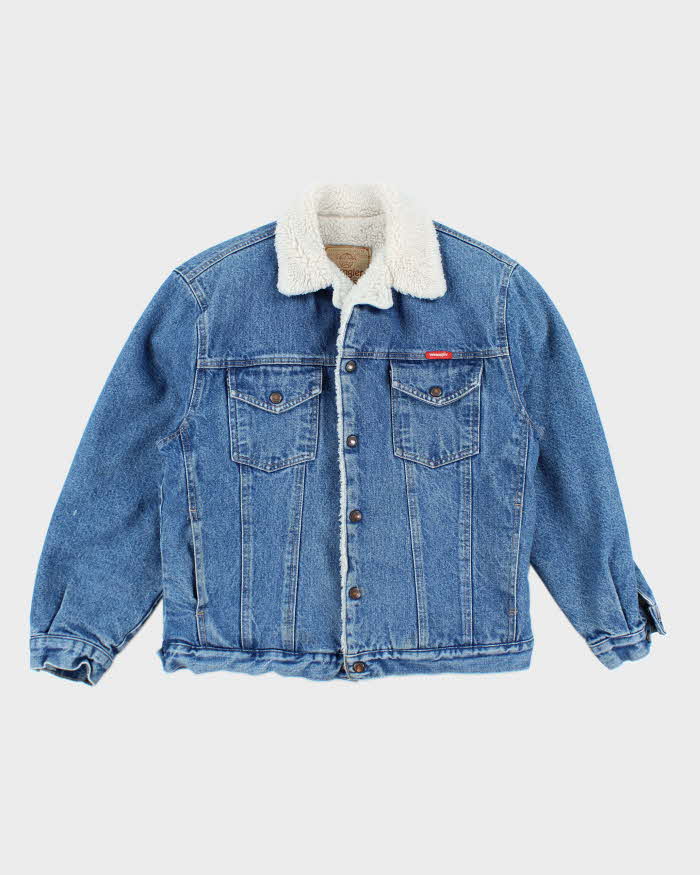 Vintage 90's Wrangler Heavyweight Lined Denim Jacket - M