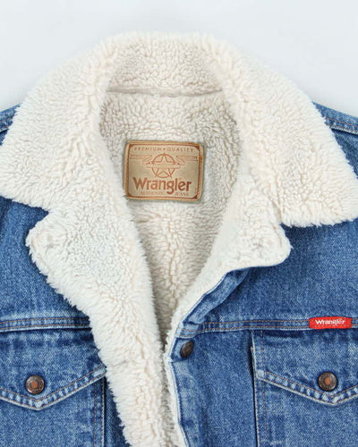Vintage 90's Wrangler Heavyweight Lined Denim Jacket - M