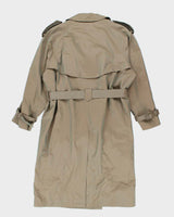 Vintage 80's Givenchy Heavyweight Long Belted Overcoat - M