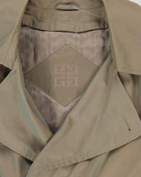 Vintage 80's Givenchy Heavyweight Long Belted Overcoat - M