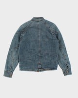 Vintage Y2K Buffalo Multi Pocket Biker Denim Jacket - M
