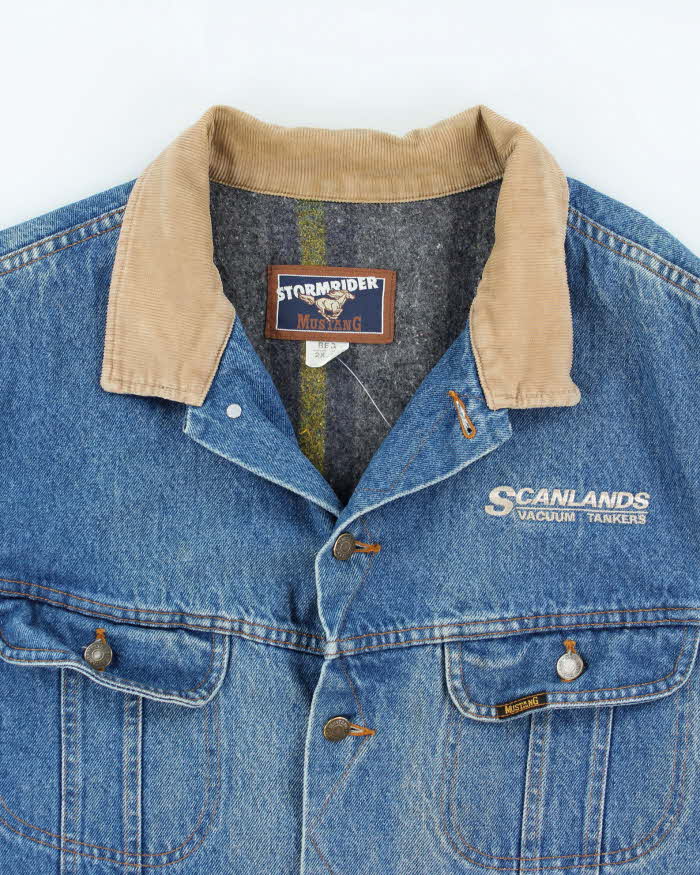 Vintage 90's Stormrider Mustang Oversized Heavyweight Denim Jacket - XXL