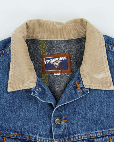 Vintage 90's Stormrider Mustang Heavyweight Denim Jacket - XL