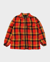 Vintage 70's Heavyweight Wool Zip Up Shacket - L