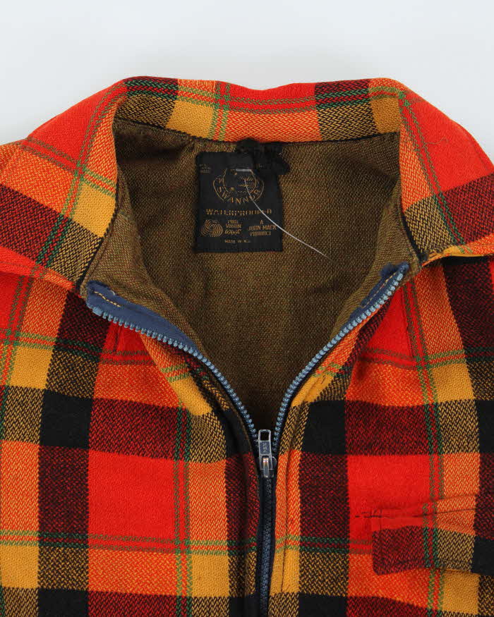 Vintage 70's Heavyweight Wool Zip Up Shacket - L
