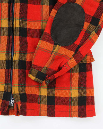 Vintage 70's Heavyweight Wool Zip Up Shacket - L
