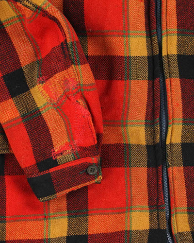 Vintage 70's Heavyweight Wool Zip Up Shacket - L