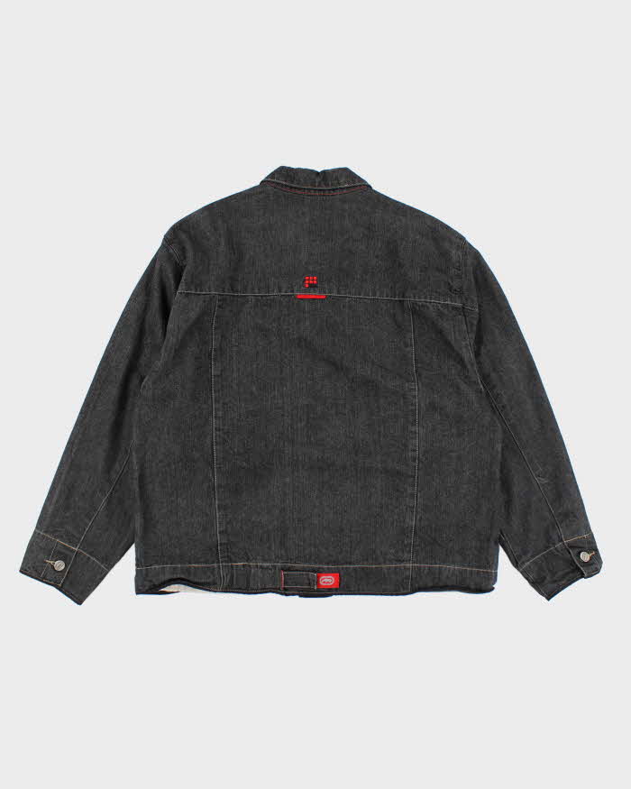Vintage Y2K Ecko Oversized Dark Grey Wash Denim Jacket - XL