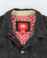 Vintage Y2K Ecko Oversized Dark Grey Wash Denim Jacket - XL