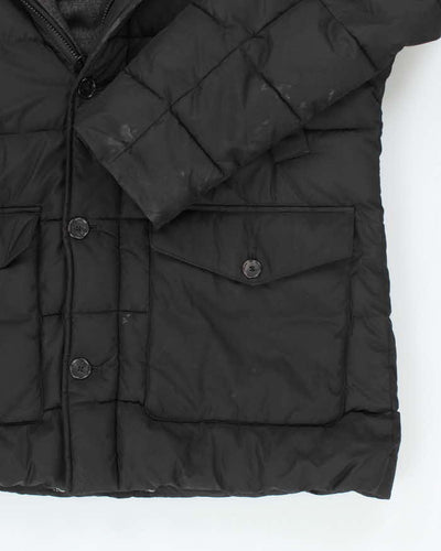 Vintage Barbour Insulated Faux Fur Hooded Bomber Jacket - XXL
